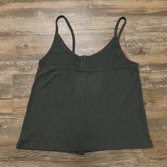 AEO olive button front tank NWT - Picture 11 of 12